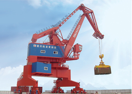 Beweglicher Hafen-einzelner Kranbalken-Portalportalkran für Containerumschlag/Schiffbau